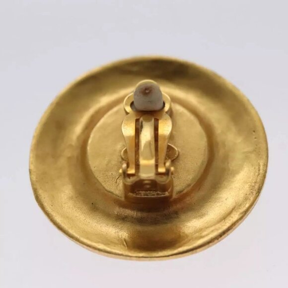 CHANEL Earring metal Gold CC Auth - Picture 4 of 12